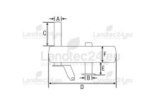 Silencer inlet Ø62, L=580mm - WI...